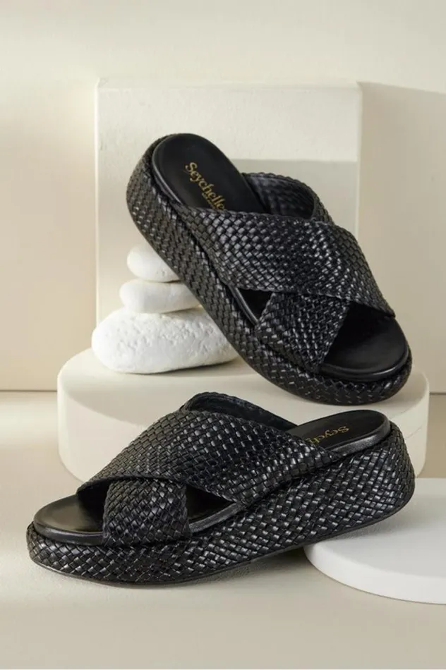 Women Seychelles Key West Platform Slide Black Soft Surroundings Shoes Women Seychelles Key West Platform Slide Black Soft Surroundings Shoes