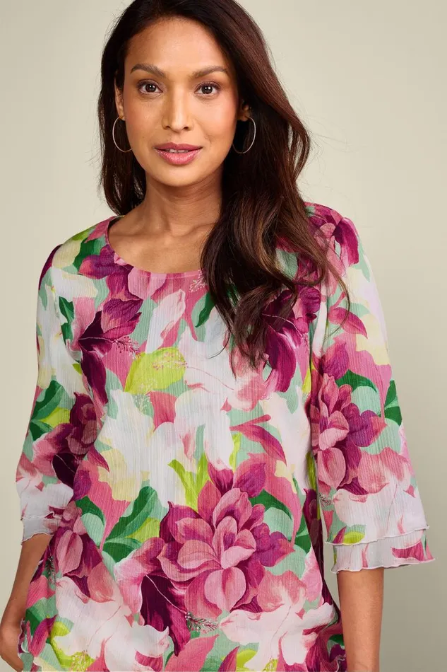 Women Siesta Key Tunic White Soft Surroundings Tops