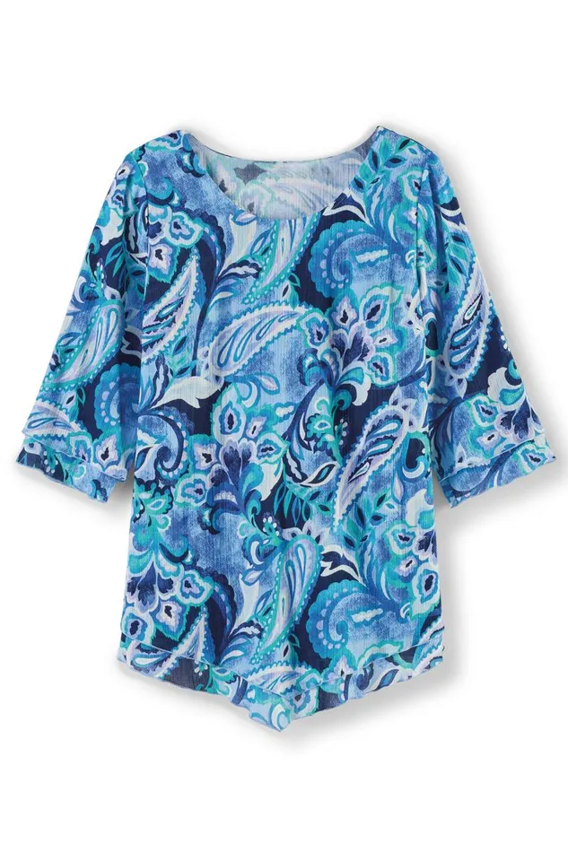 Women Siesta Key Tunic White Soft Surroundings Tops Women Siesta Key Tunic White Soft Surroundings Tops