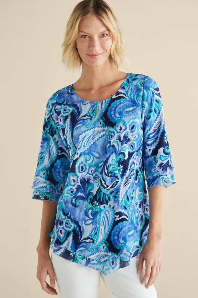 Women Siesta Key Tunic White Soft Surroundings Tops Women Siesta Key Tunic White Soft Surroundings Tops