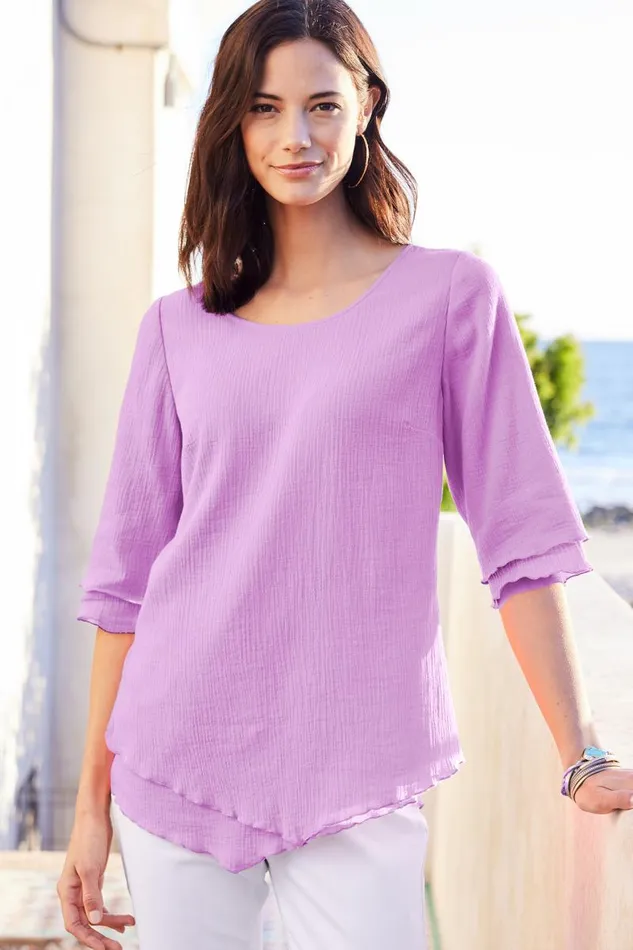 Women Siesta Key Tunic White Soft Surroundings Tops Women Siesta Key Tunic White Soft Surroundings Tops