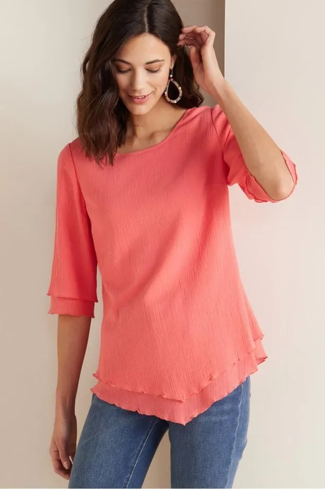 Women Siesta Key Tunic White Soft Surroundings Tops Women Siesta Key Tunic White Soft Surroundings Tops