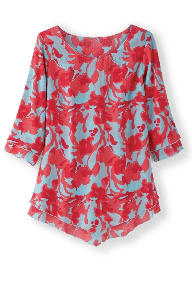 Women Siesta Key Tunic White Soft Surroundings Tops Women Siesta Key Tunic White Soft Surroundings Tops
