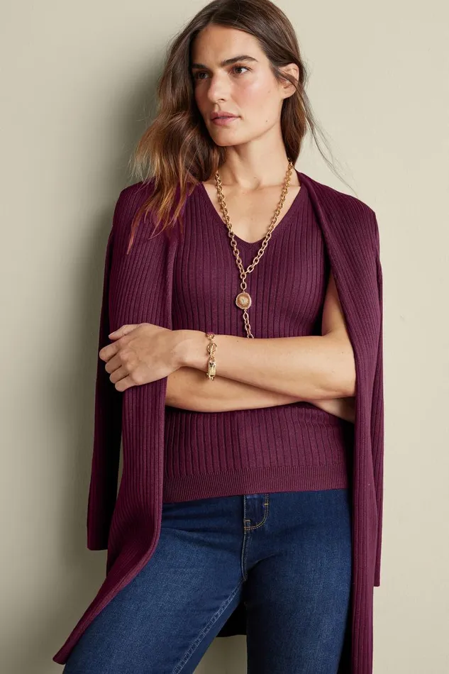 Women Soft Essential Ribbed Sweater Tank Jester Red Soft Surroundings Tops Women Soft Essential Ribbed Sweater Tank Jester Red Soft Surroundings Tops