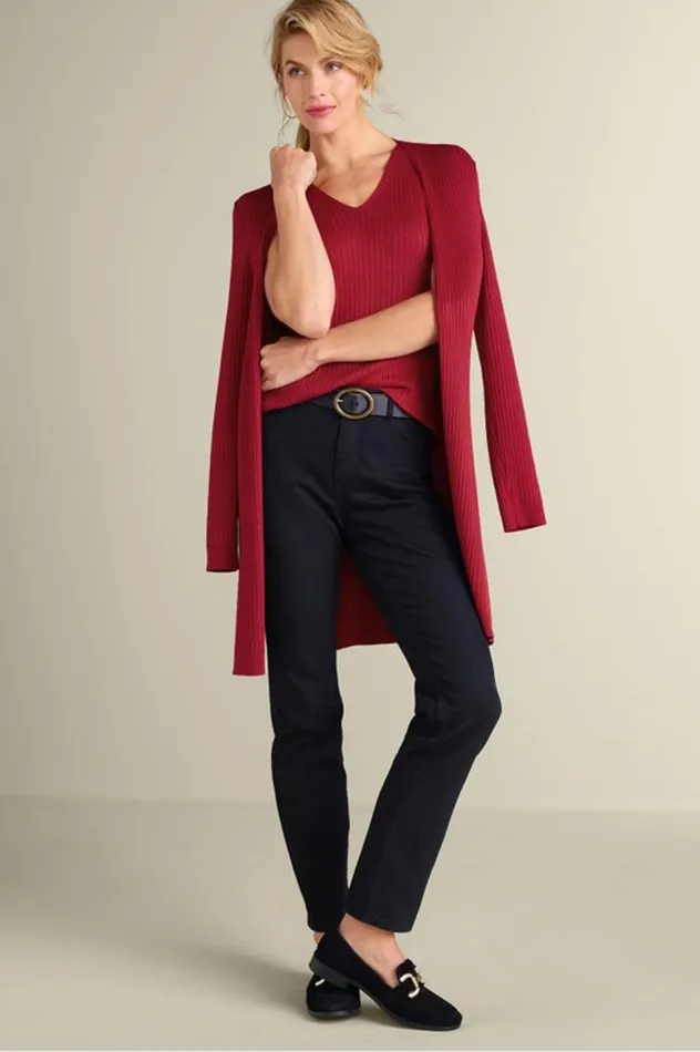 Women Soft Essential Ribbed Sweater Tank Jester Red Soft Surroundings Tops Women Soft Essential Ribbed Sweater Tank Jester Red Soft Surroundings Tops