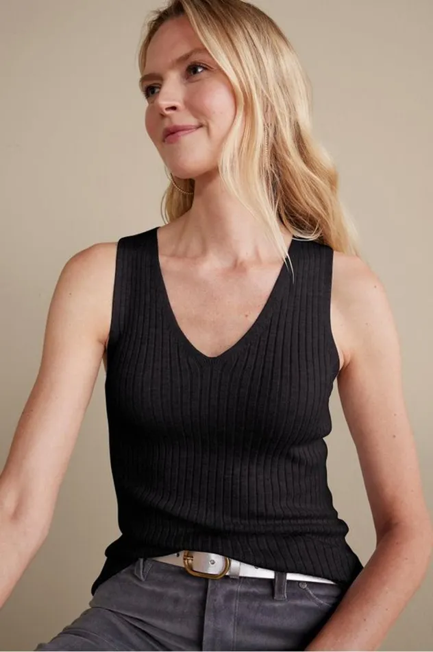 Women Soft Essential Ribbed Sweater Tank Jester Red Soft Surroundings Tops Women Soft Essential Ribbed Sweater Tank Jester Red Soft Surroundings Tops