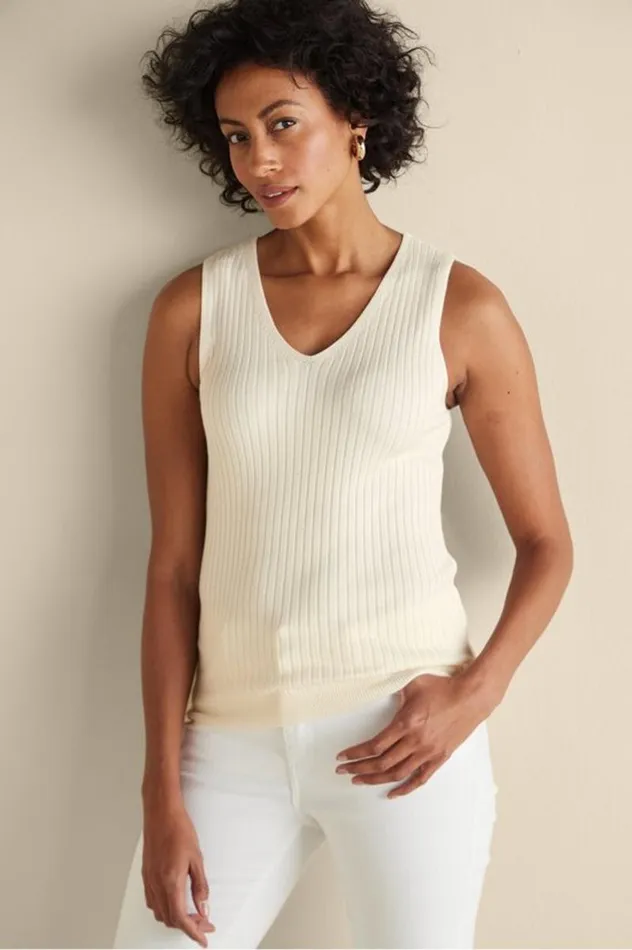 Women Soft Essential Ribbed Sweater Tank Jester Red Soft Surroundings Tops Women Soft Essential Ribbed Sweater Tank Jester Red Soft Surroundings Tops