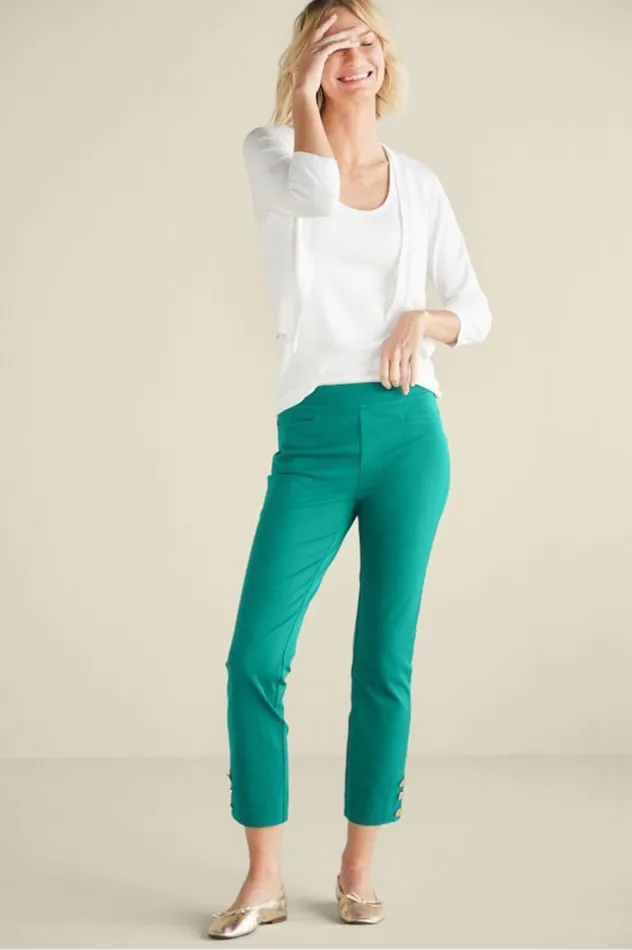 Women Soft Essential Superla Slim Leg Crop Pants Black Soft Surroundings Pants Women Soft Essential Superla Slim Leg Crop Pants Black Soft Surroundings Pants