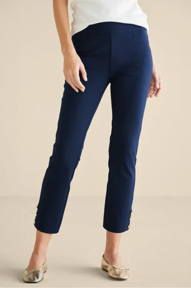 Women Soft Essential Superla Slim Leg Crop Pants Black Soft Surroundings Pants Women Soft Essential Superla Slim Leg Crop Pants Black Soft Surroundings Pants