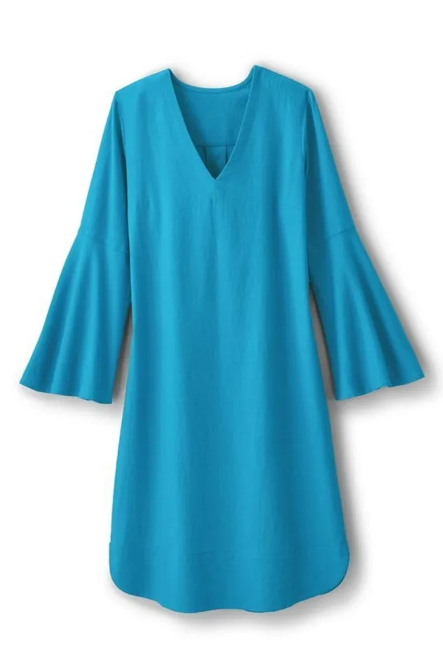 Women Soleil Linen Blend Dress Pink Peacock Soft Surroundings Dresses Women Soleil Linen Blend Dress Pink Peacock Soft Surroundings Dresses