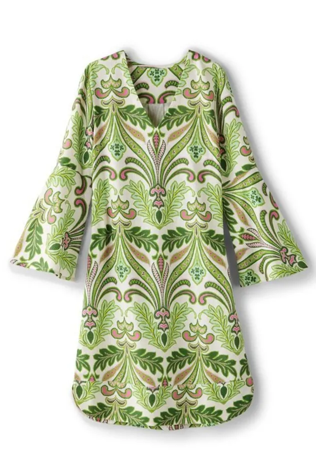 Women Soleil Linen Blend Dress Pink Peacock Soft Surroundings Dresses Women Soleil Linen Blend Dress Pink Peacock Soft Surroundings Dresses