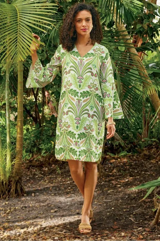 Women Soleil Linen Blend Dress Pink Peacock Soft Surroundings Dresses Women Soleil Linen Blend Dress Pink Peacock Soft Surroundings Dresses
