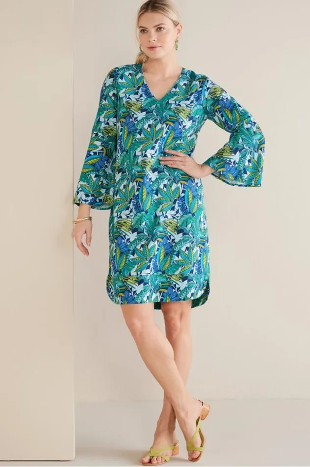 Women Soleil Linen Blend Dress Pink Peacock Soft Surroundings Dresses Women Soleil Linen Blend Dress Pink Peacock Soft Surroundings Dresses