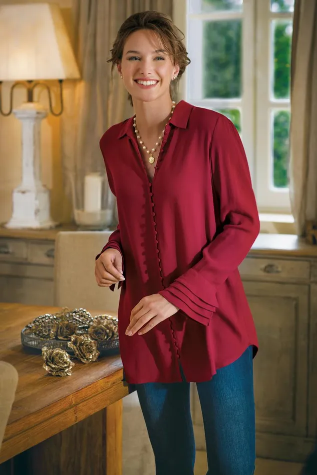 Women Sonnet Blouse Ecru Soft Surroundings Tops Women Sonnet Blouse Ecru Soft Surroundings Tops