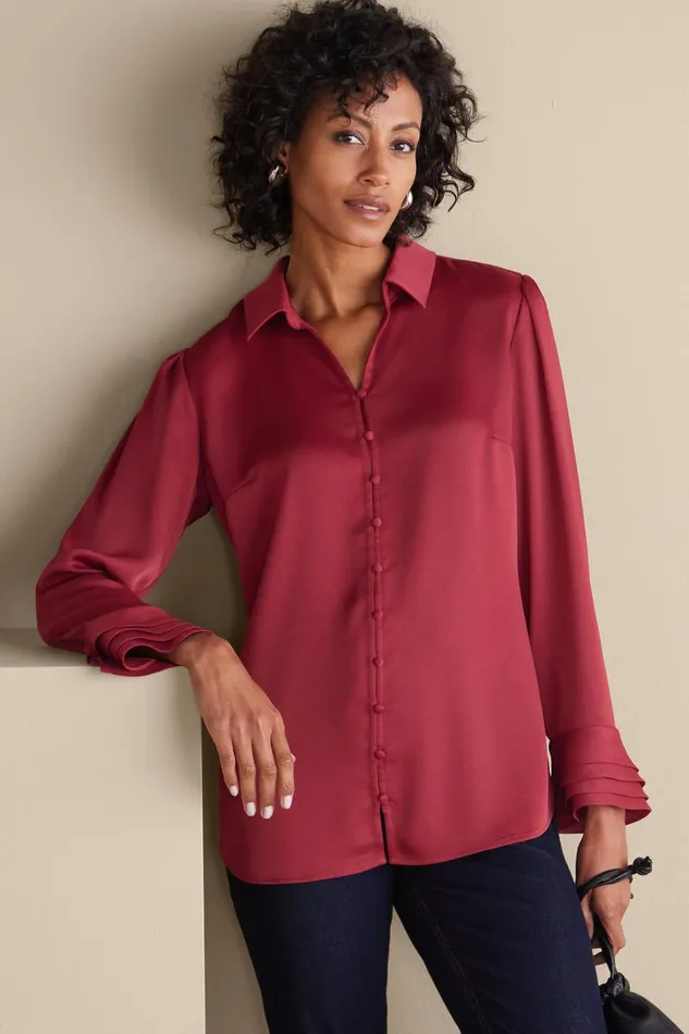 Women Sonnet Blouse Ecru Soft Surroundings Tops Women Sonnet Blouse Ecru Soft Surroundings Tops