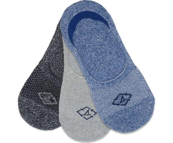 Women Sustainable Cushioned Performance 3Pack Liner Blue Marled Sperry Socks and Liners
