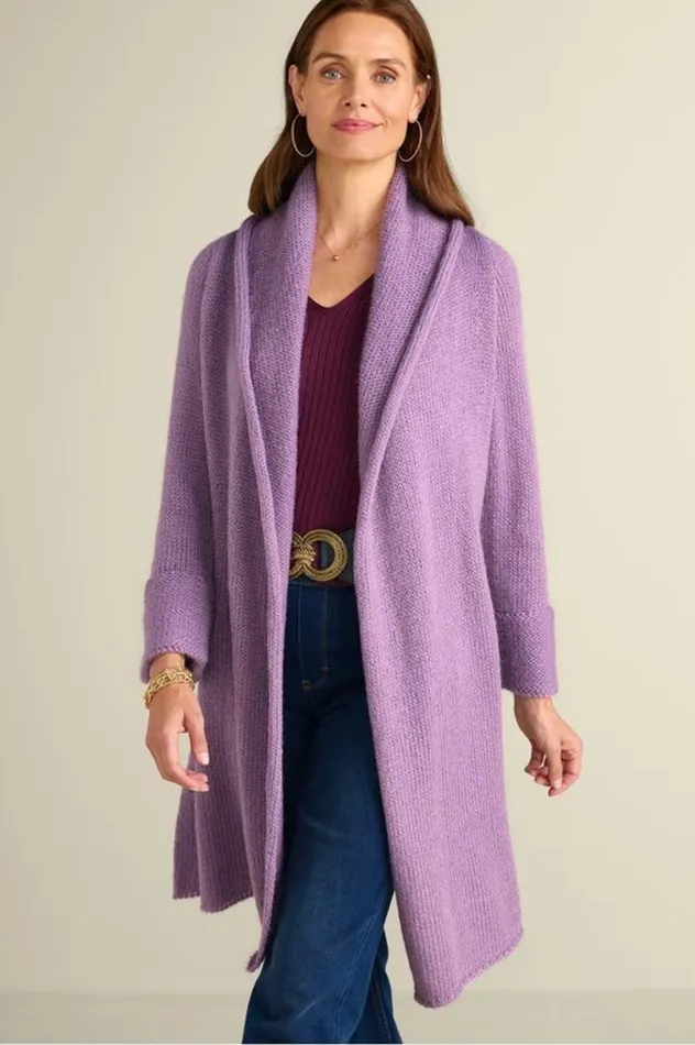 Women Telluride Topper Purple Soft Surroundings Tops