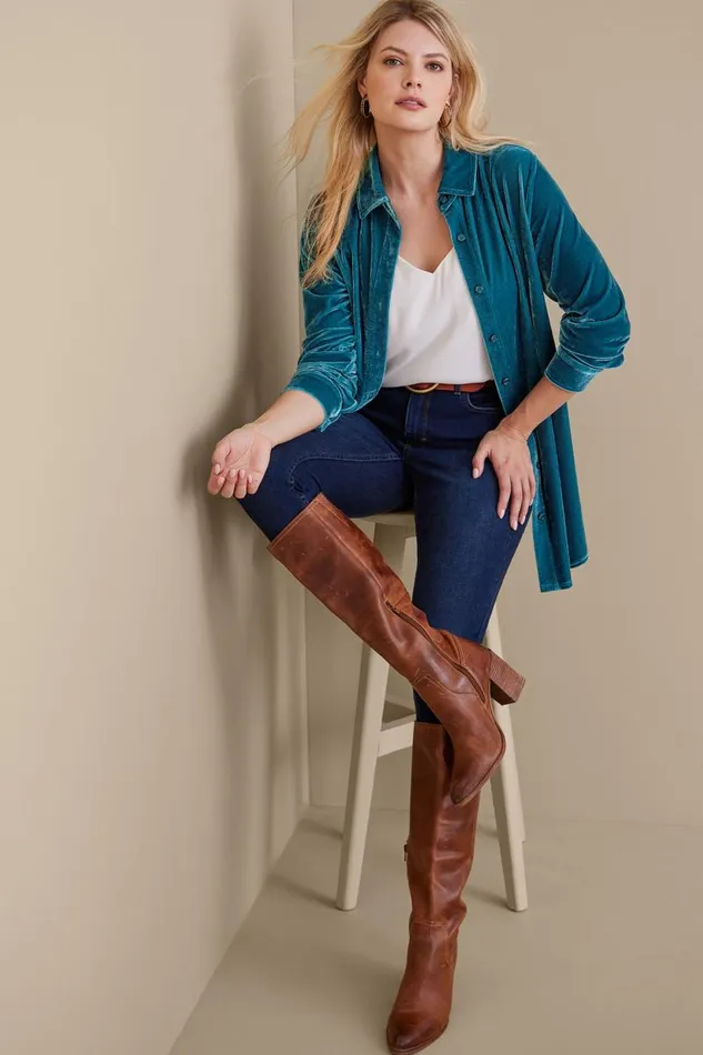 Women Velvet Boyfriend Tunic Shirt Berry Soft Surroundings Tops Women Velvet Boyfriend Tunic Shirt Berry Soft Surroundings Tops