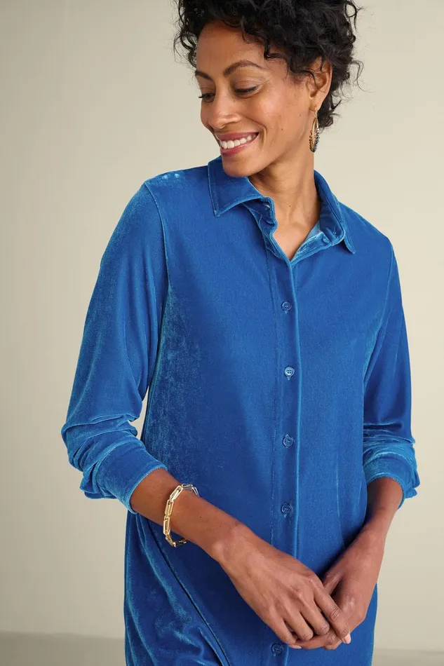 Women Velvet Boyfriend Tunic Shirt Berry Soft Surroundings Tops Women Velvet Boyfriend Tunic Shirt Berry Soft Surroundings Tops