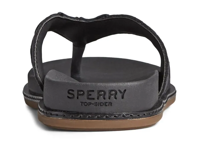 Women Waveside PLUSHWAVE Flip Flop Black Sperry Sandals Women Waveside PLUSHWAVE Flip Flop Black Sperry Sandals