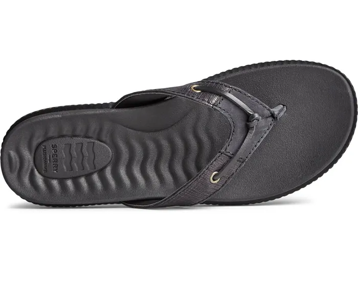 Women Waveside PLUSHWAVE Flip Flop Black Sperry Sandals Women Waveside PLUSHWAVE Flip Flop Black Sperry Sandals