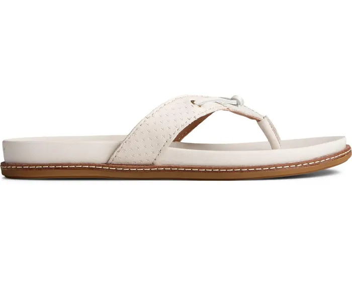 Women Waveside PLUSHWAVE Flip Flop Ivory Sperry Sandals
