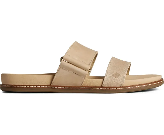 Women Waveside PLUSHWAVE Slide Sandal Tan Sperry Sandals