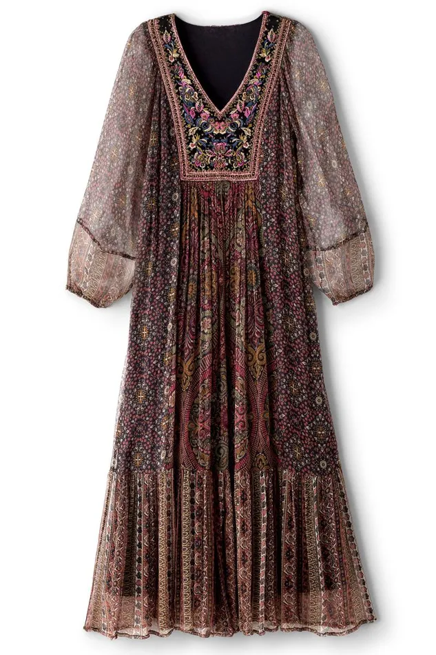 Women Zellige Maxi Dress Tuscan Medallion Soft Surroundings Dresses Women Zellige Maxi Dress Tuscan Medallion Soft Surroundings Dresses