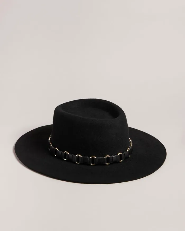 Wool Fedora Black Women Ted Baker Hats Wool Fedora Black Women Ted Baker Hats