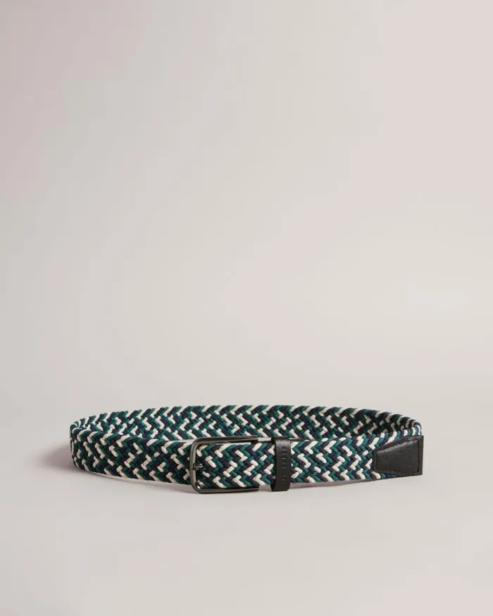 Woven Elastic Belt Black Men Ted Baker Belts Woven Elastic Belt Black Men Ted Baker Belts