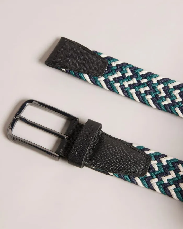 Woven Elastic Belt Black Men Ted Baker Belts Woven Elastic Belt Black Men Ted Baker Belts