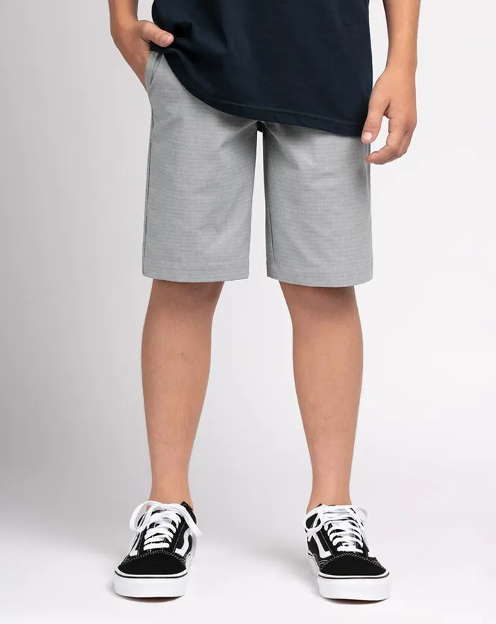 Youth Youth Bottoms TravisMathew ASHMORE YOUTH SHORT Heather Sharkskin