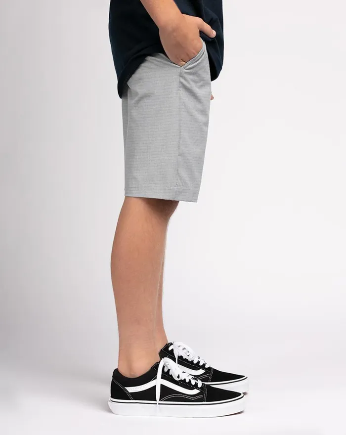 Youth Youth Bottoms TravisMathew ASHMORE YOUTH SHORT Heather Sharkskin