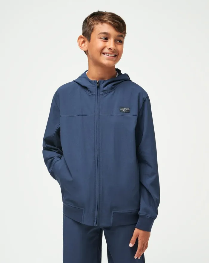 Youth Youth Tops TravisMathew WANDERLUST YOUTH HOODIE Mood Indigo