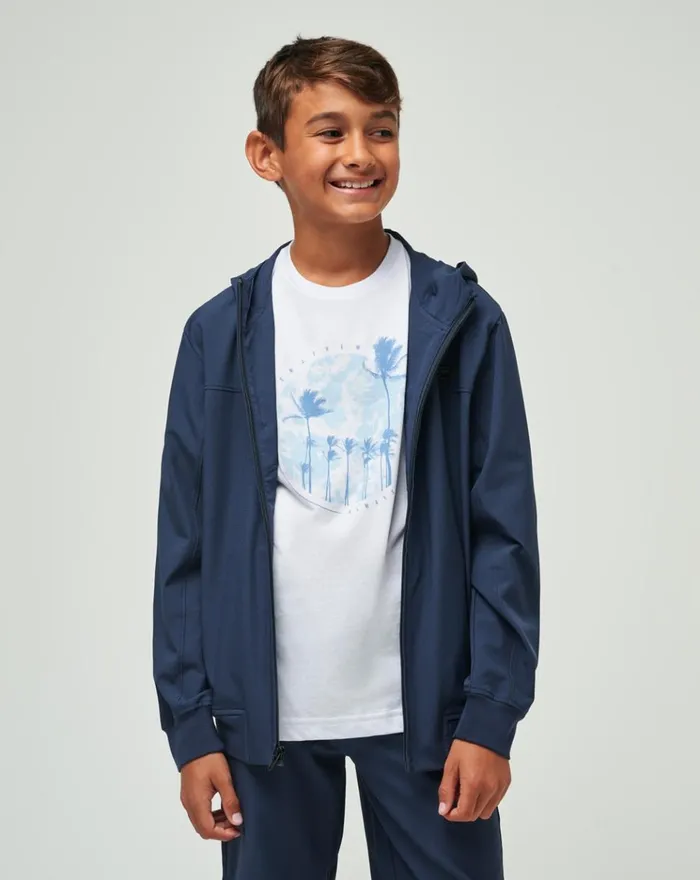 Youth Youth Tops TravisMathew WANDERLUST YOUTH HOODIE Mood Indigo