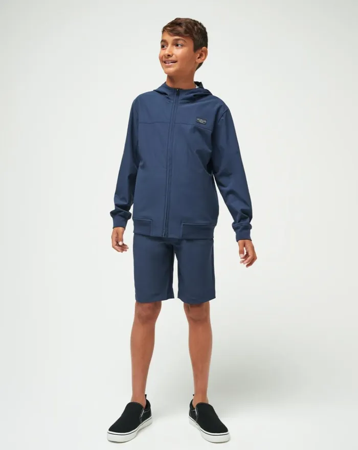 Youth Youth Tops TravisMathew WANDERLUST YOUTH HOODIE Mood Indigo