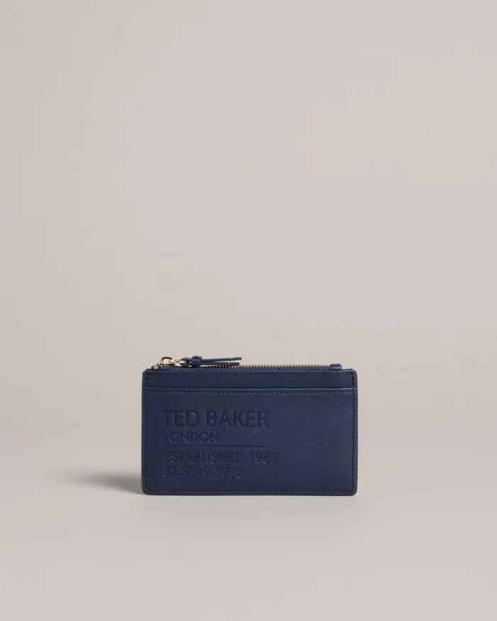 Zip Up Coin Purse Navy Women Ted Baker Wallets and Card Holders