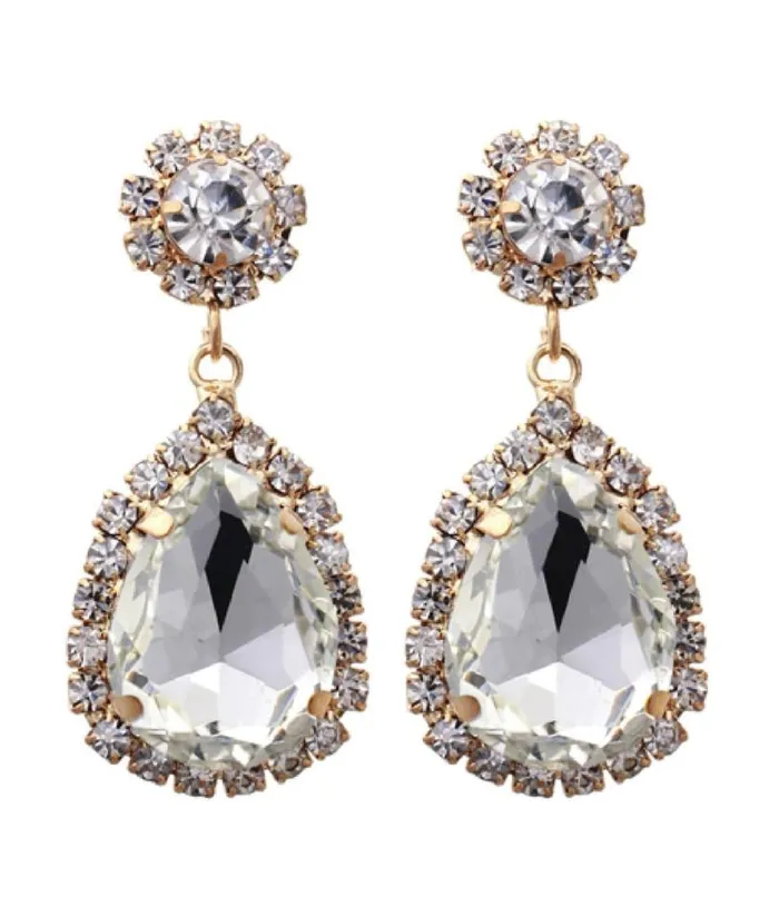1920s Silver Rhinestone Teardrop Dangle Earrings Accessories Unique Vintage Earrings 1920s Silver Rhinestone Teardrop Dangle Earrings Accessories Unique Vintage Earrings