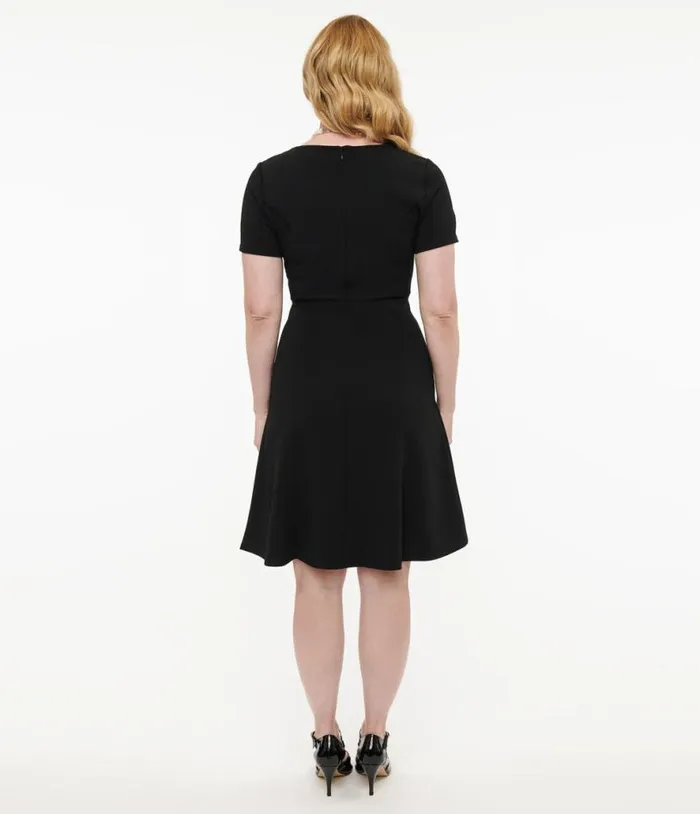 1940s Black Swing Dress Dresses Unique Vintage Swing