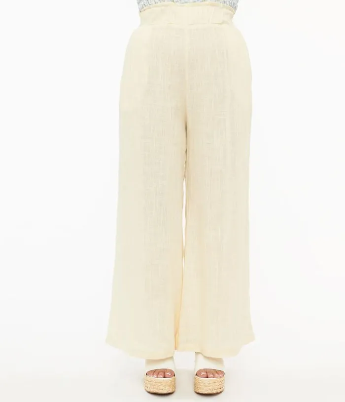 1970s Ivory Wide Leg Pants Clothing Unique Vintage Pants