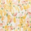 1970s Orange and Pink Brush Strokes Puff Sleeve Jumpsuit ClothingPlus Unique Vintage Rompers and Jumpsuits