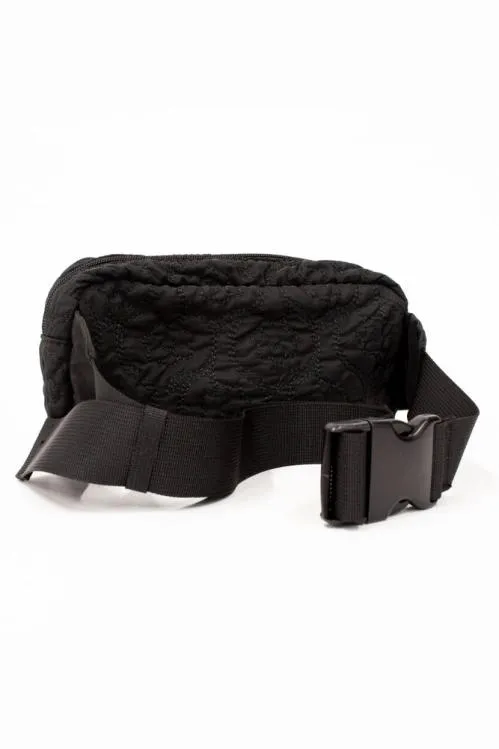Accessories Bags Damson Madder Frill Cross Body Bag In Black Floral Stitch