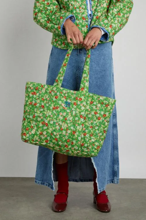 Accessories Bags Damson Madder Padded Tote In Reversible Floral