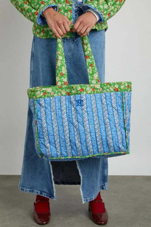Accessories Bags Damson Madder Padded Tote In Reversible Floral
