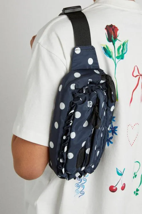 Accessories Bags Damson Madder Printed Spot Frill Front Cross Body Bag