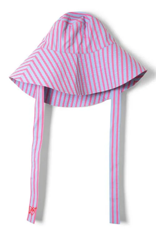 Accessories Hats Damson Madder Bucket Hat 8211 Pink and Blue Stripe