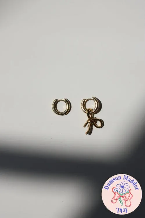 Accessories Jewellery Damson Madder Gold Charm Hoops 8211 Mini