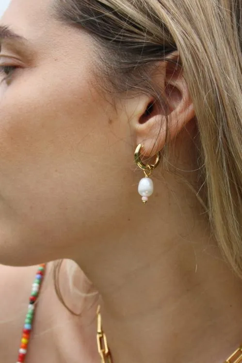 Accessories Jewellery Damson Madder Gold Charm Hoops 8211 Mini