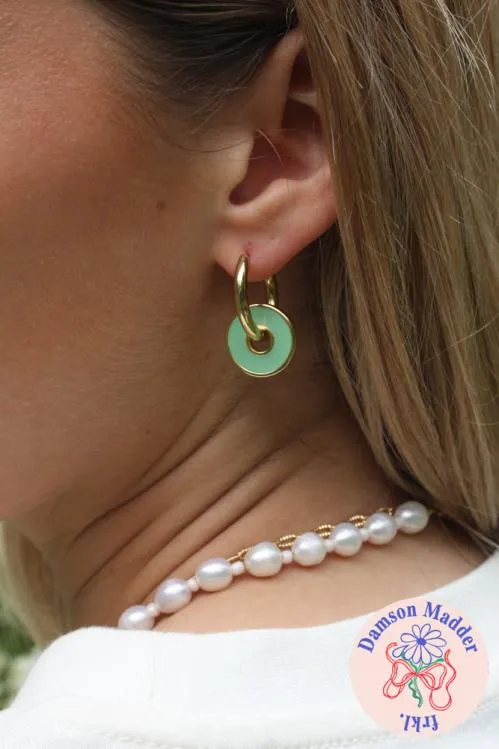 Accessories Jewellery Damson Madder Green Green Disc Charm