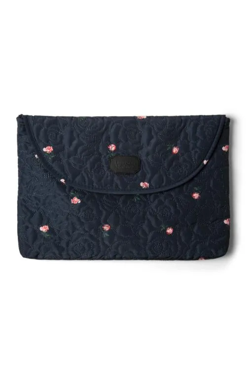 Accessories Laptop Covers Damson Madder Embroidered Floral Laptop Bag